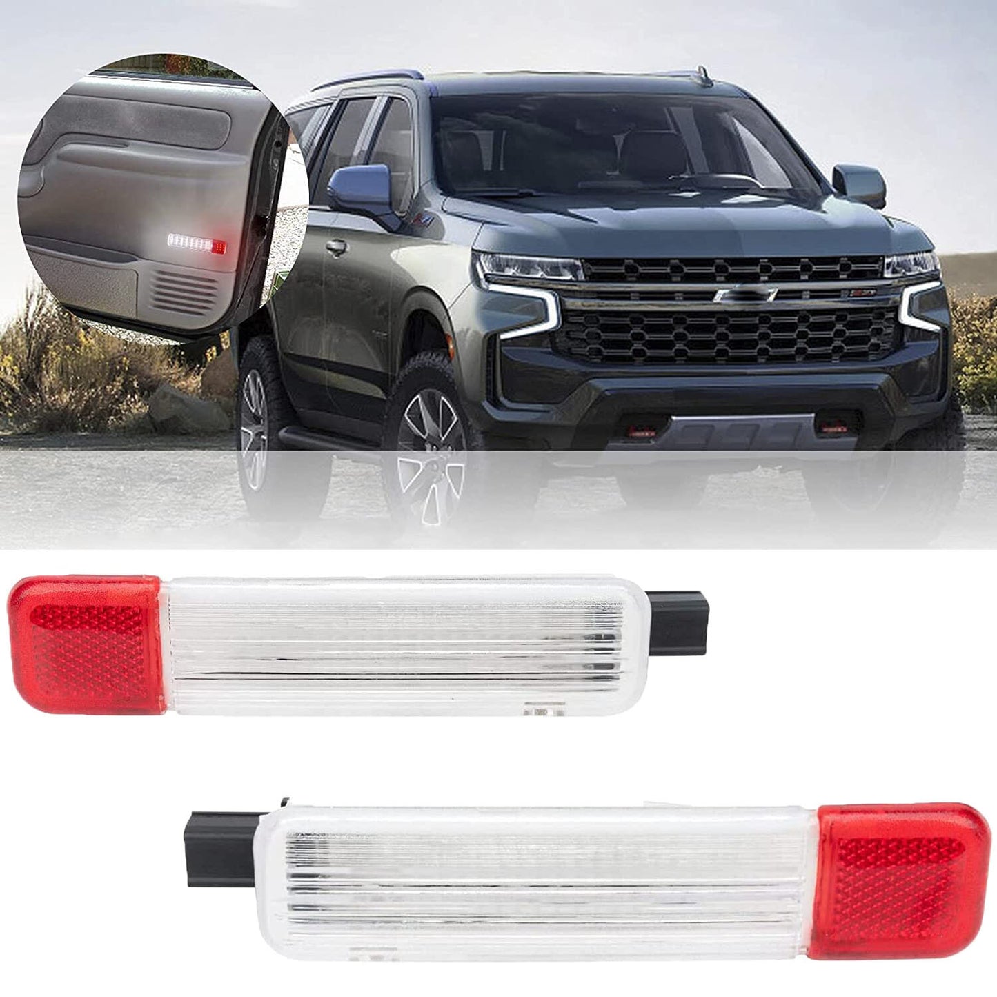 Two interior door lights are suitable for Chevrolet for GMC C/K 1500 2500 3500 pickup trucks and Suburban 923103