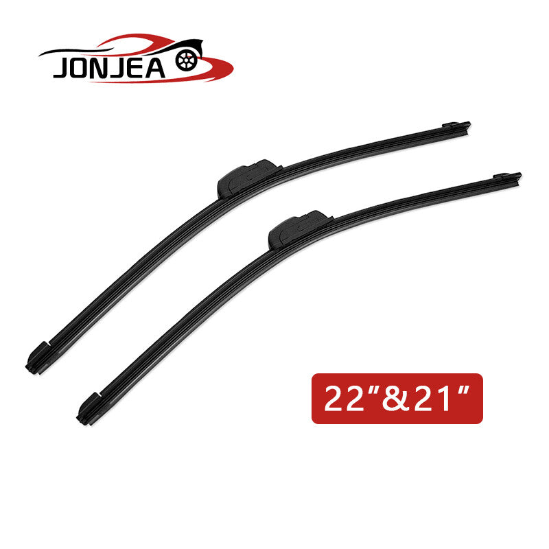 22 and 21 Inch Windshield Wiper Blades J-hook Bracketless Frameless 1 Pair