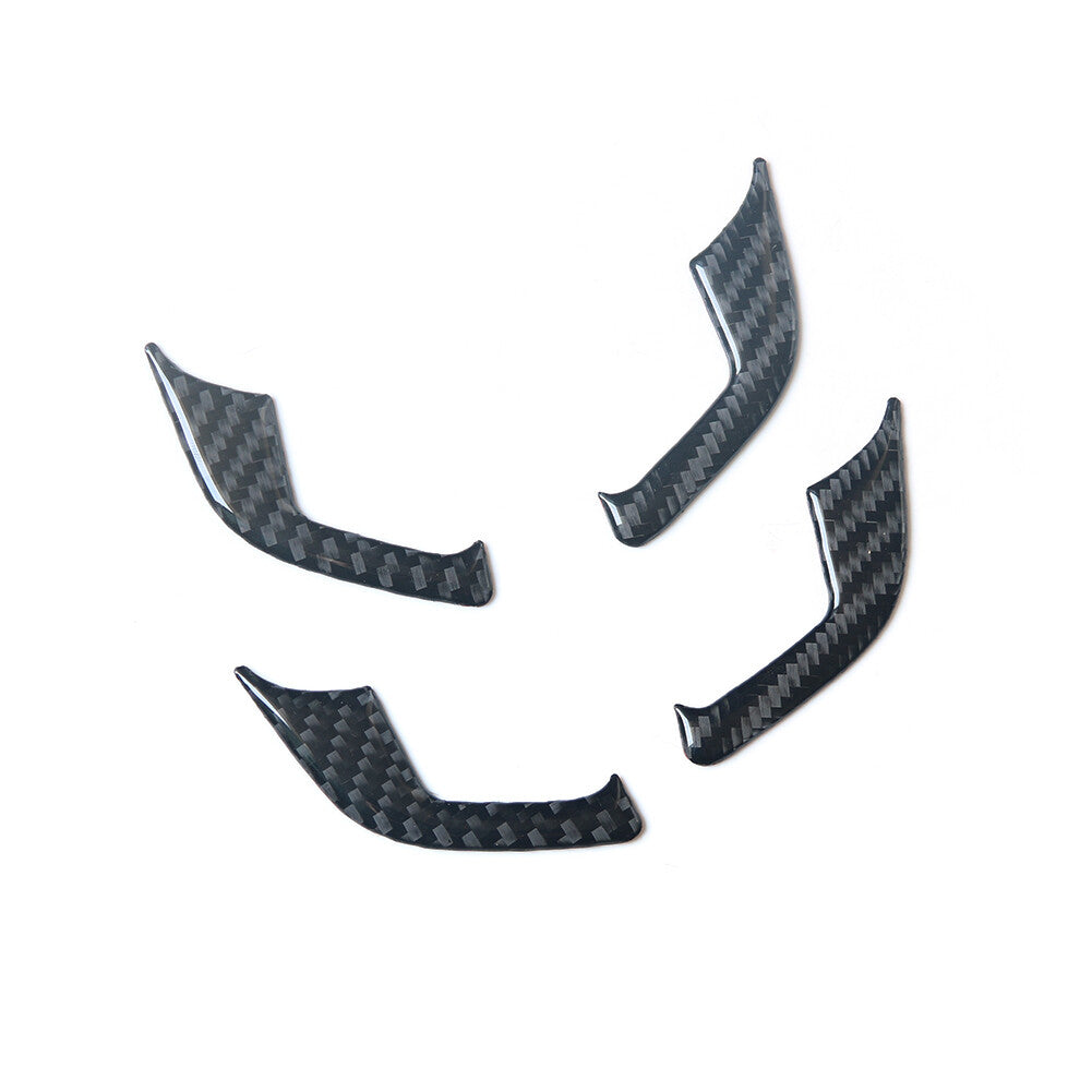 4x Carbon Fiber Door Handle Decorative Cover Trim for Chevrolet Sonic 2012-2016