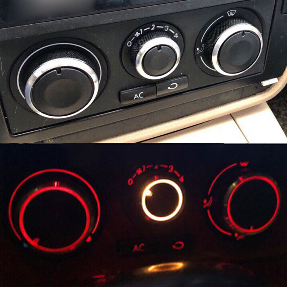 3Pcs Air Conditioner A/C Switch Panel Control Knob Fit for VW for Golf MK4 for Passat B5