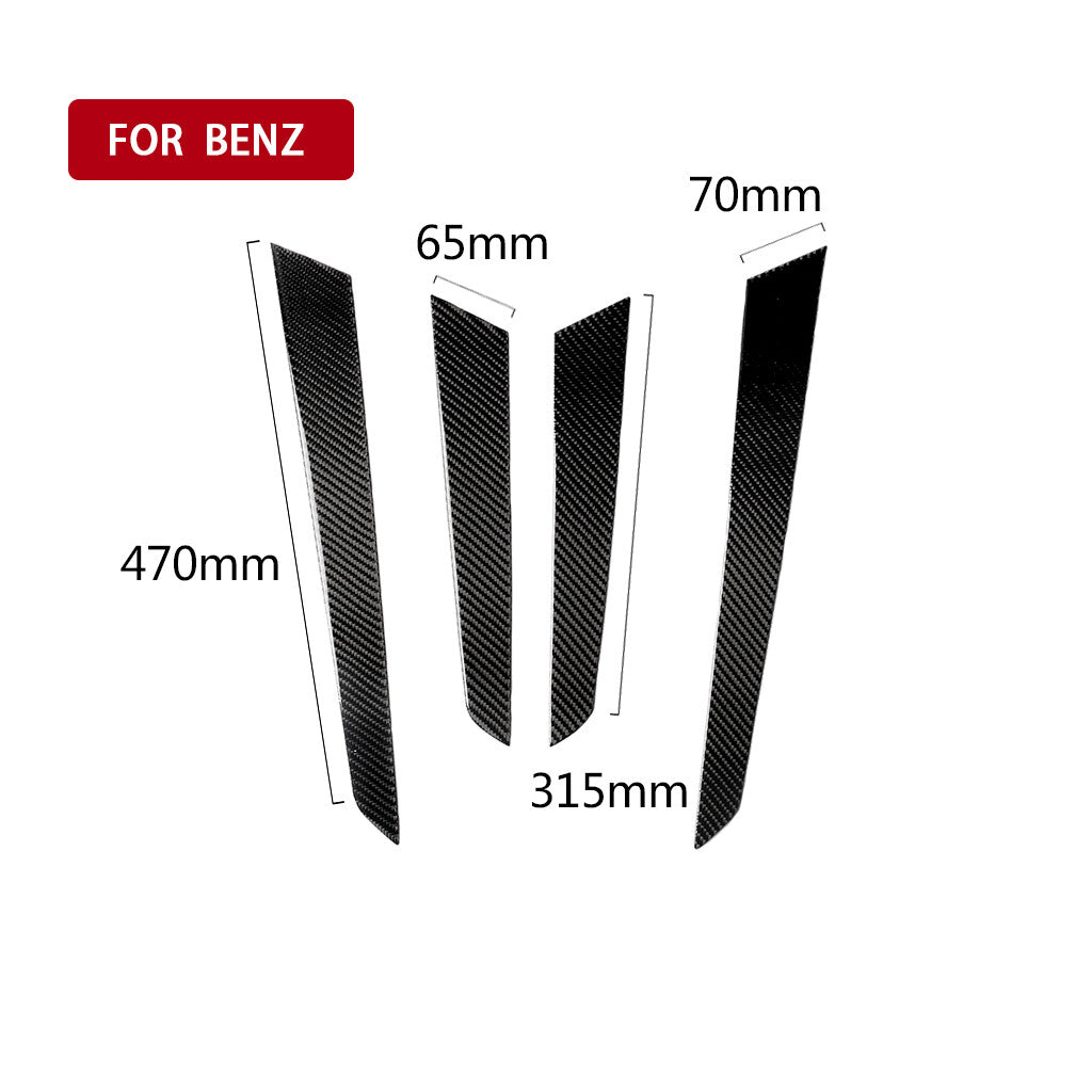4x carbon fiber door trim panel for Mercedes-Benz C-Class W204 2007-13