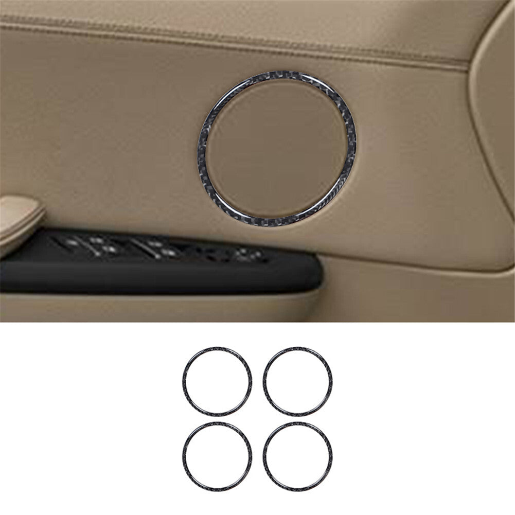 4pcs Carbon Fiber Door Horn Frame Cover Trim for Bmw X3 F25 X4 F26 2011-2017