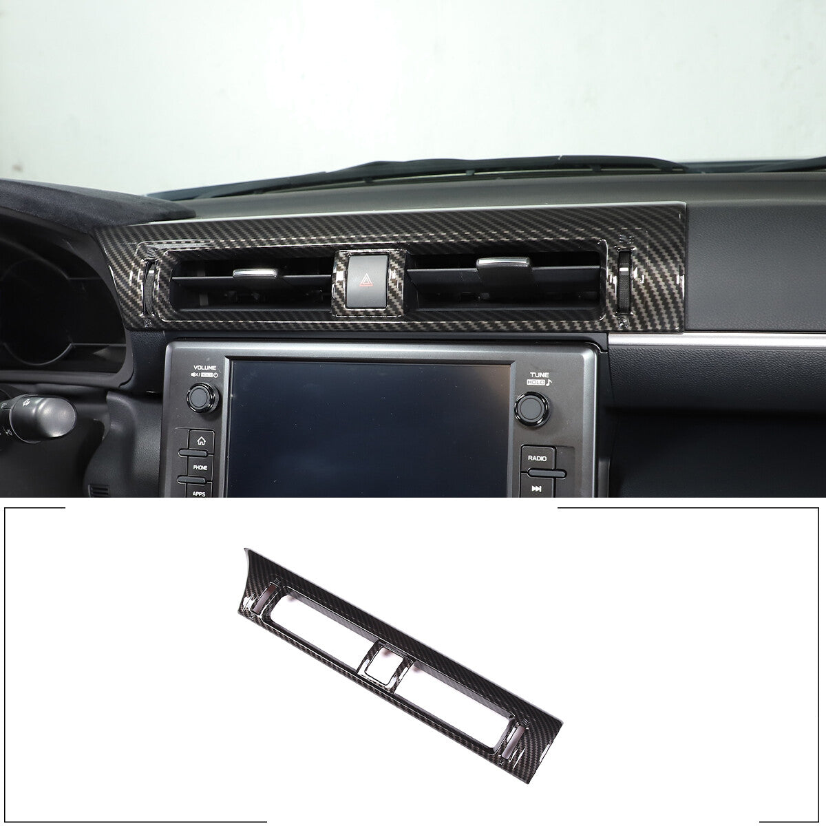 2 Red Alloy Volume Media Adjustment Blade Cover Decoration for Hummer H2 2003-2007 USA