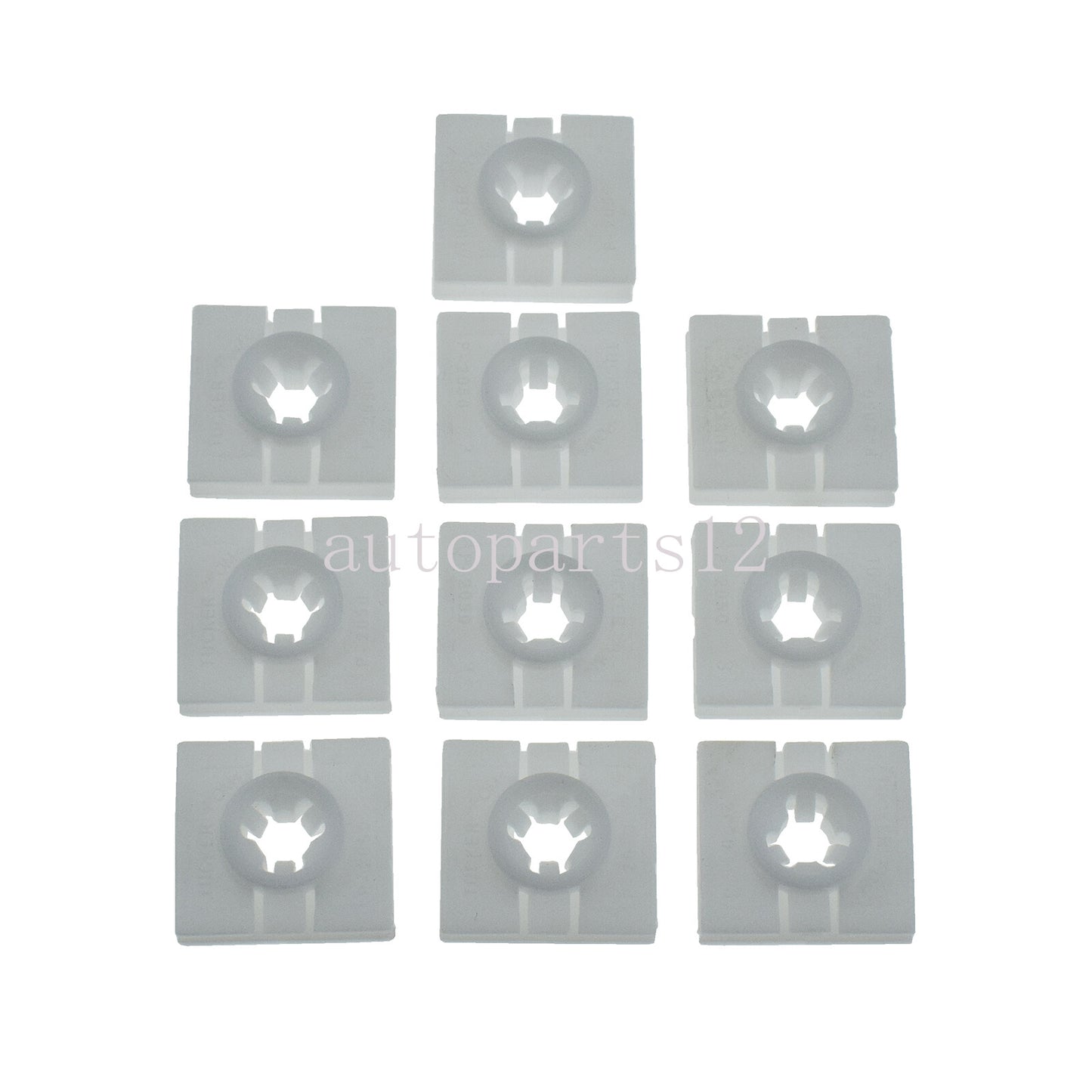 10-piece exterior window panel forming clip 0009912098 for Smart Fortwo 2008-2016