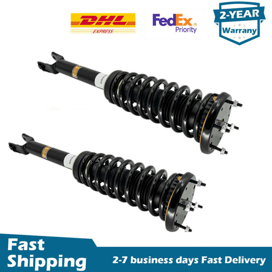 Pair Front Shock Struts Assys w/Electric for Jaguar X351 XJ XJR XJR575 RWD 10-19