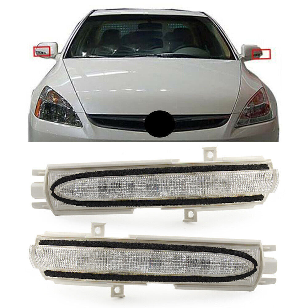 Side Rear View Mirror Turn Signal Lamp Fit for Honda Accord for Acura TSX 2004-2008 Pair