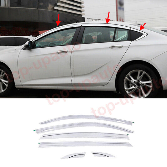 for Buick Regal 2018-2021 silver Window Wind Visors Rain Guard Vent Deflectors