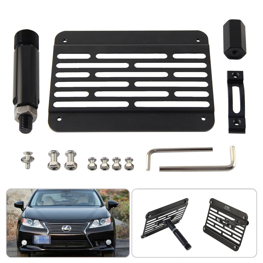 Bumper Tow Hook License Plate Mounting Bracket Holder For 07-12 for Lexus ES350