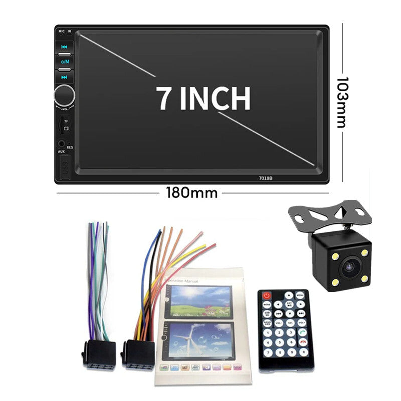 Car Radio MP5 Player 2 din Stereo 7In Touch Screen Automotive Multimedia Monitor