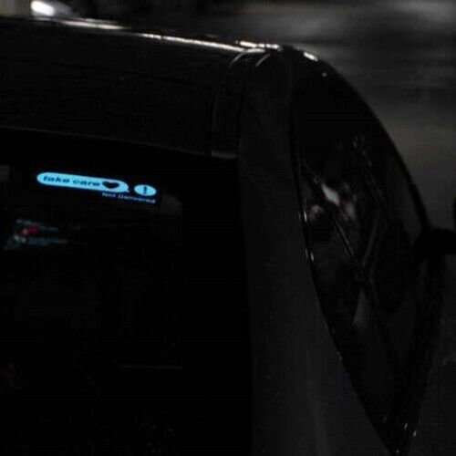 New Take Care 4Heart Car Glow Panel LED Sticker Light Auto Electric Marker