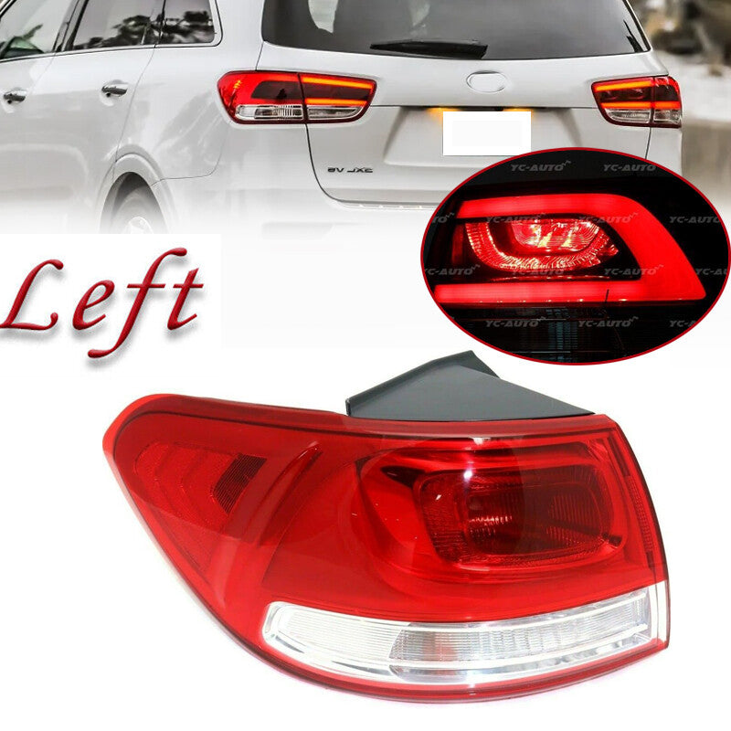 Left side applicable to 2015-2018 for Kia Sorento LED rear bumper taillights and brake lights (outdoor).
