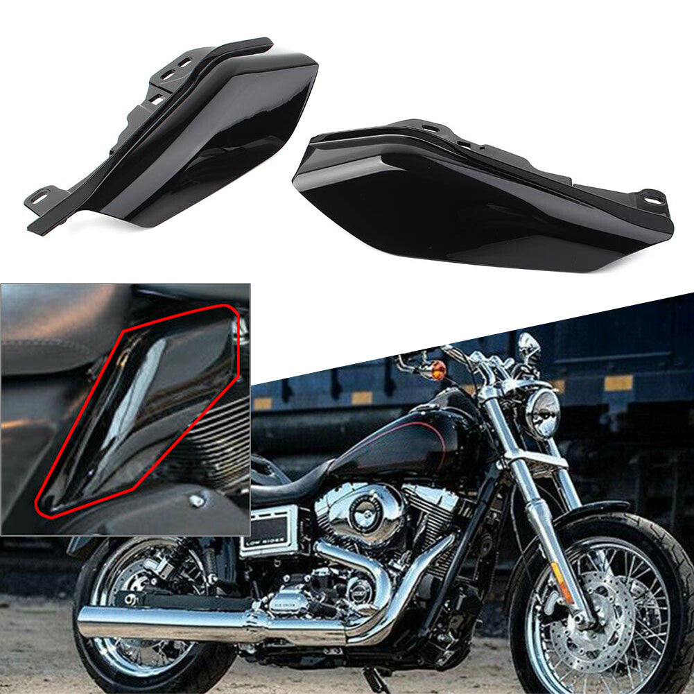 for Harley Touring Mid-Frame Air Deflector Wind Heat Shield Trim Vivid Black