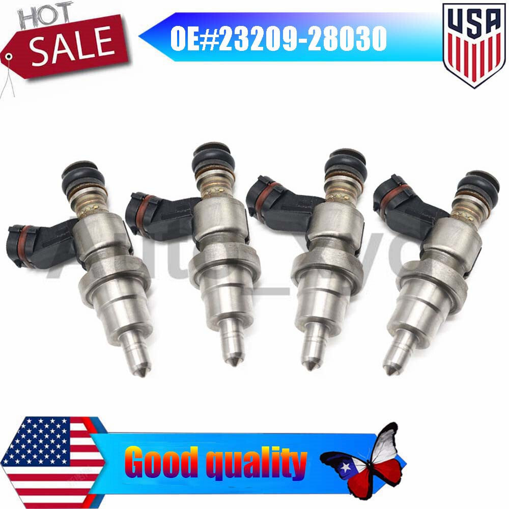 4XFuel Injector 23209-28030 for Toyota Avensis Rav4 1AZ-FSE 2AZFSE D4 2.0L