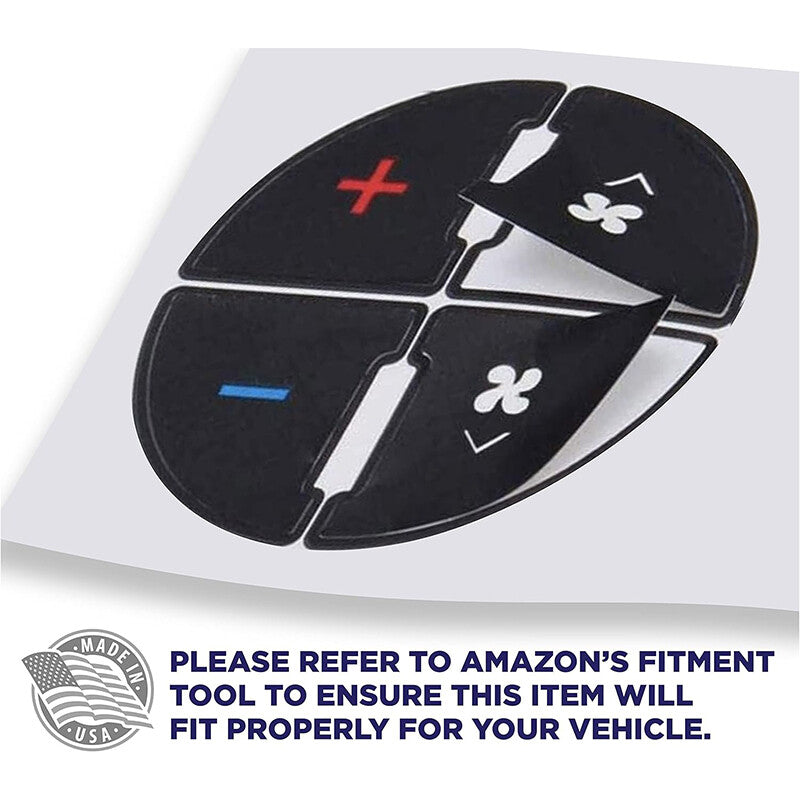 2 AC Dash Button Repair Kit for Select GM Vehicles - Fix Ruined Faded Controls