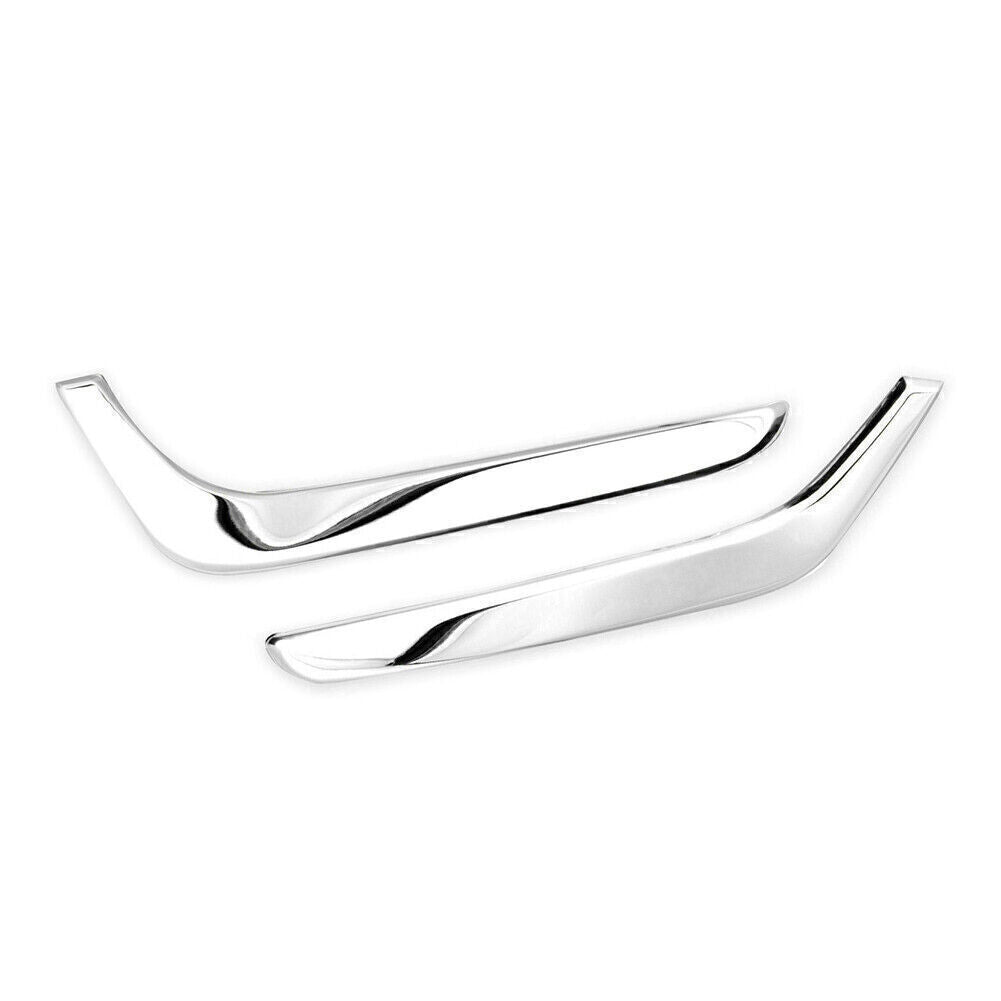 2PCS Front Fog Light Lower Cover Eyelid Trim Chrome for Honda CR-V CRV 2017-2019