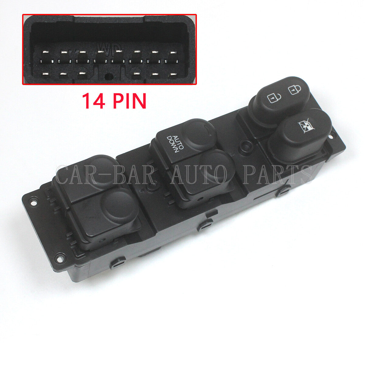 14 PIN DOOR LEFT POWER WINDOW SWITCH FOR 10-14 for HYUNDAI ACCENT MASTER 93570-0U110