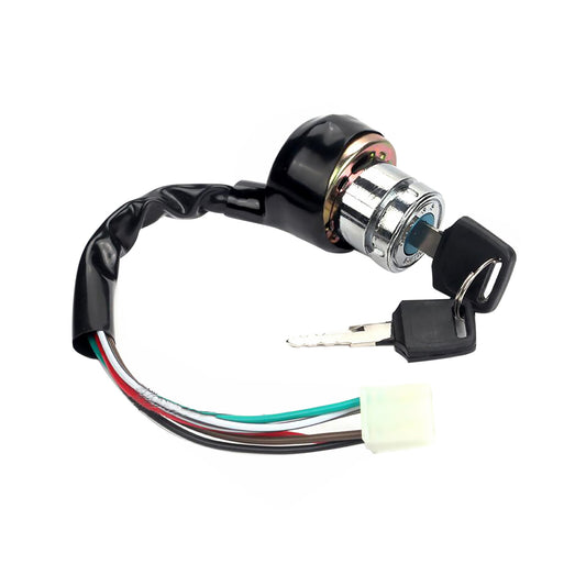 Universal Motorcycle 6 Wire Ignition Starter Off/On/On Switch Lock With Key