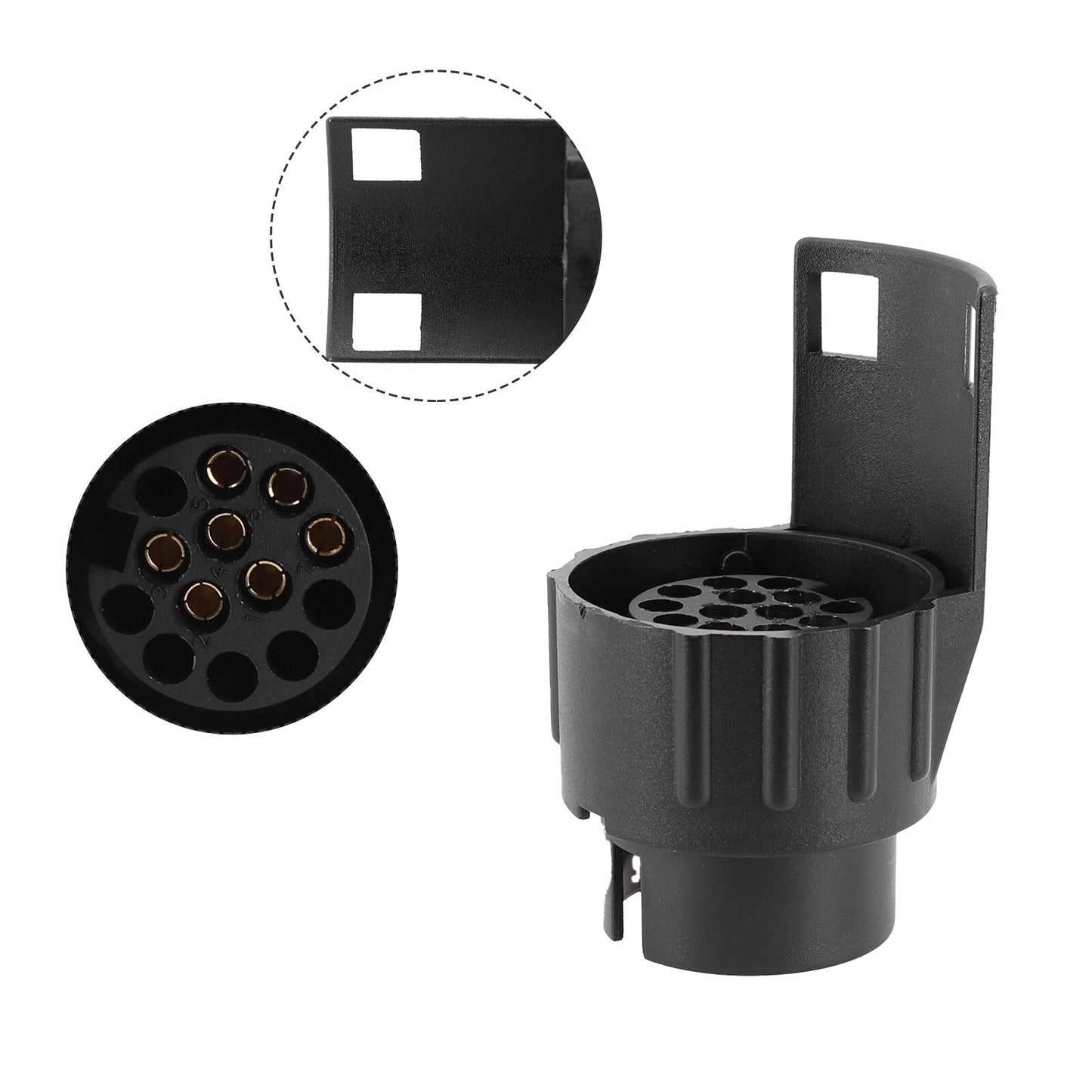 7-13 pin trailer/caravan/mop electric socket adapter plug converter