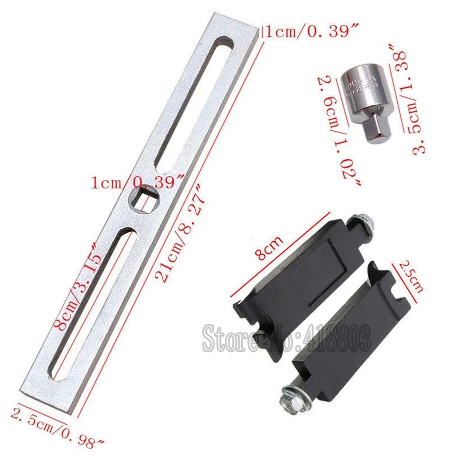 A 2-jaw wrench is suitable for removing the fuel pump cover from a car fuel tank cap lever.
