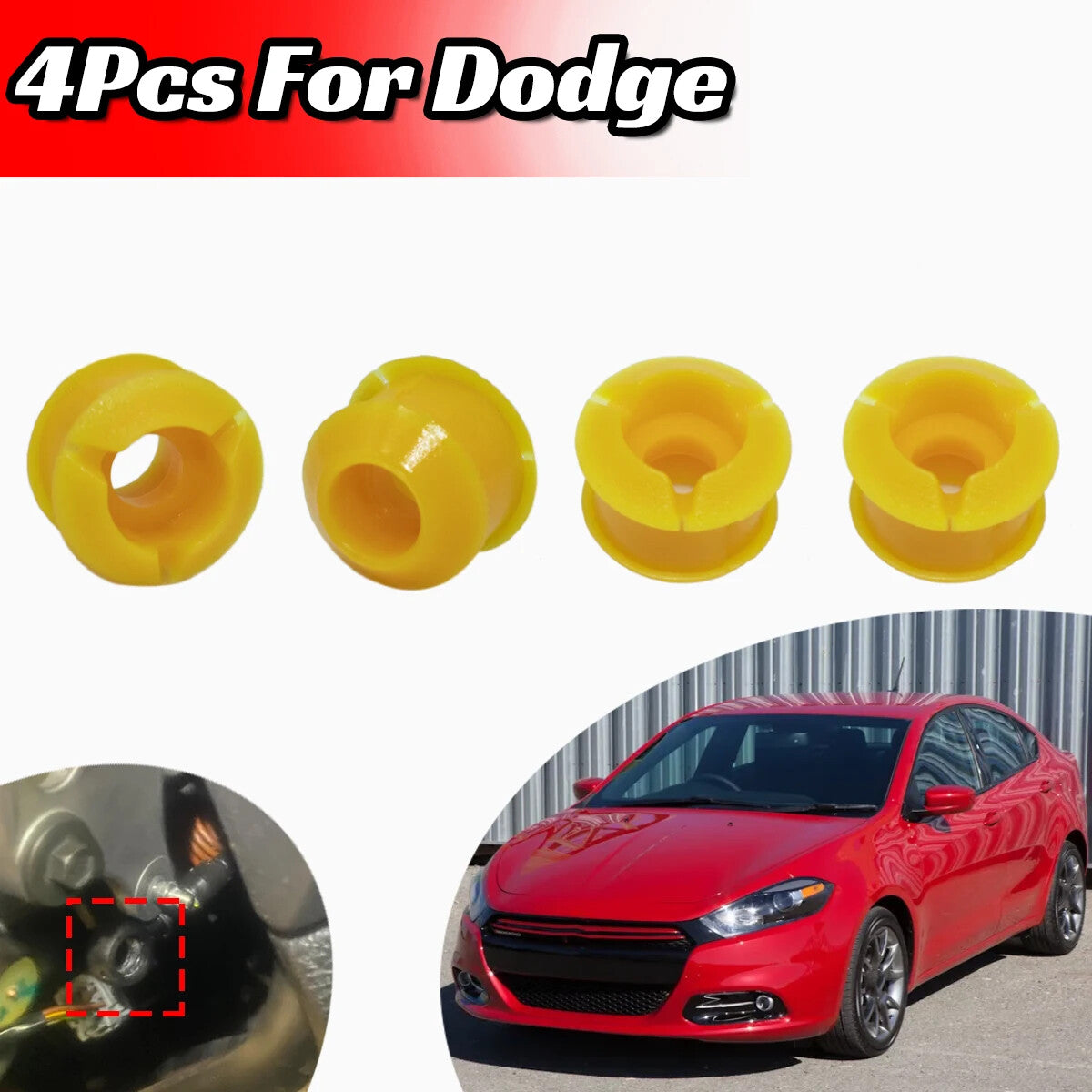 4X for Dodge Dart Avenger Gear Shift Cable Repair Kit Replacement Bushing Auto