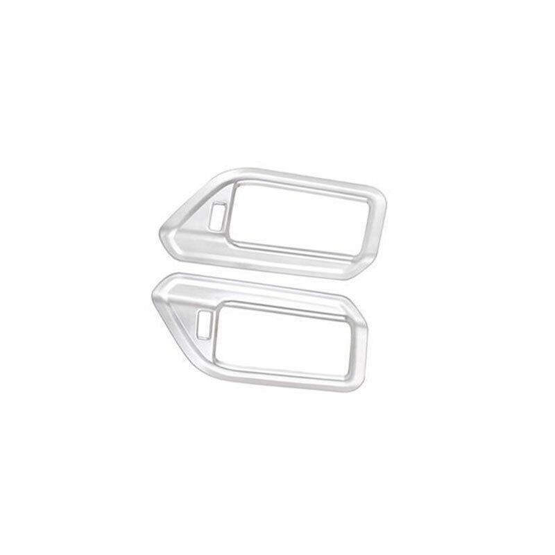 Fit for BMW X5 G05 2019-2021 ABS Chrome B Pillar Vent Air Outlet Frame Trim 2PCS
