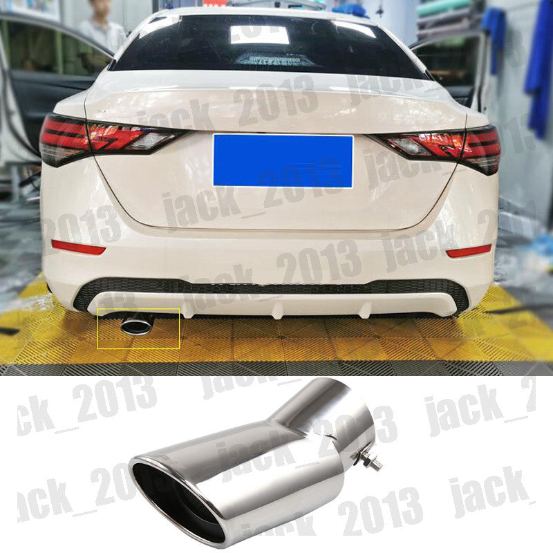for Nissan Sentra 2020-2024 Silver Exhaust Muffler Tail Pipe Tip Tailpipe Trim