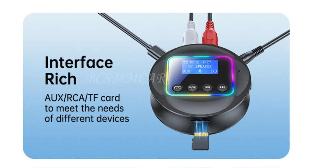 Bluetooth Transmitter Receiver Wireless Adapter For Car Stereos Music Headphone