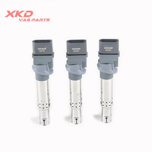 3.2L 3-piece ignition coil suitable for Volkswagen for Passat Touareg, for Audi A3, Q7, BDB, BMJ 022905100H
