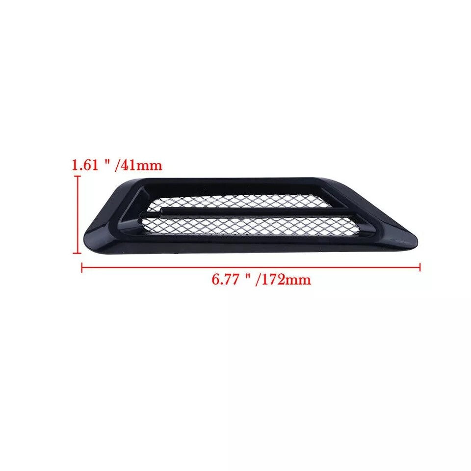 1 Pcs Black Car Accessories Side Air Flow Vent Fender Decor Sticker Universal