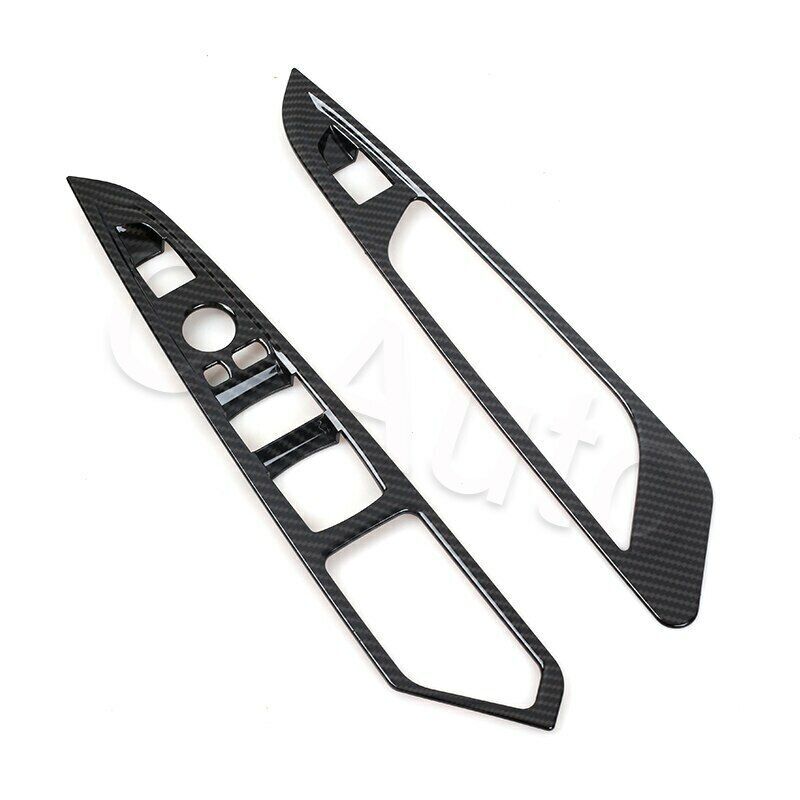 for BMW X5 F15 2014-18 4pcs Carbon Fiber Window Button Armrest Switch Cover Trim