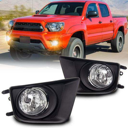 Suitable for 2012-2015 for Toyota Tacoma fog lights with cover, protection, and switch.