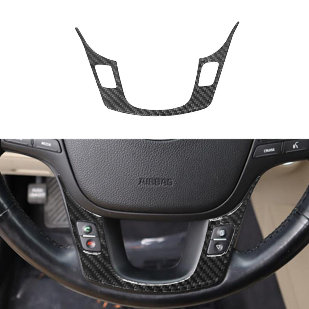 Carbon Fiber Steering Wheel Chin Frame Cover Trim for Kia Cadenza 2014-2016