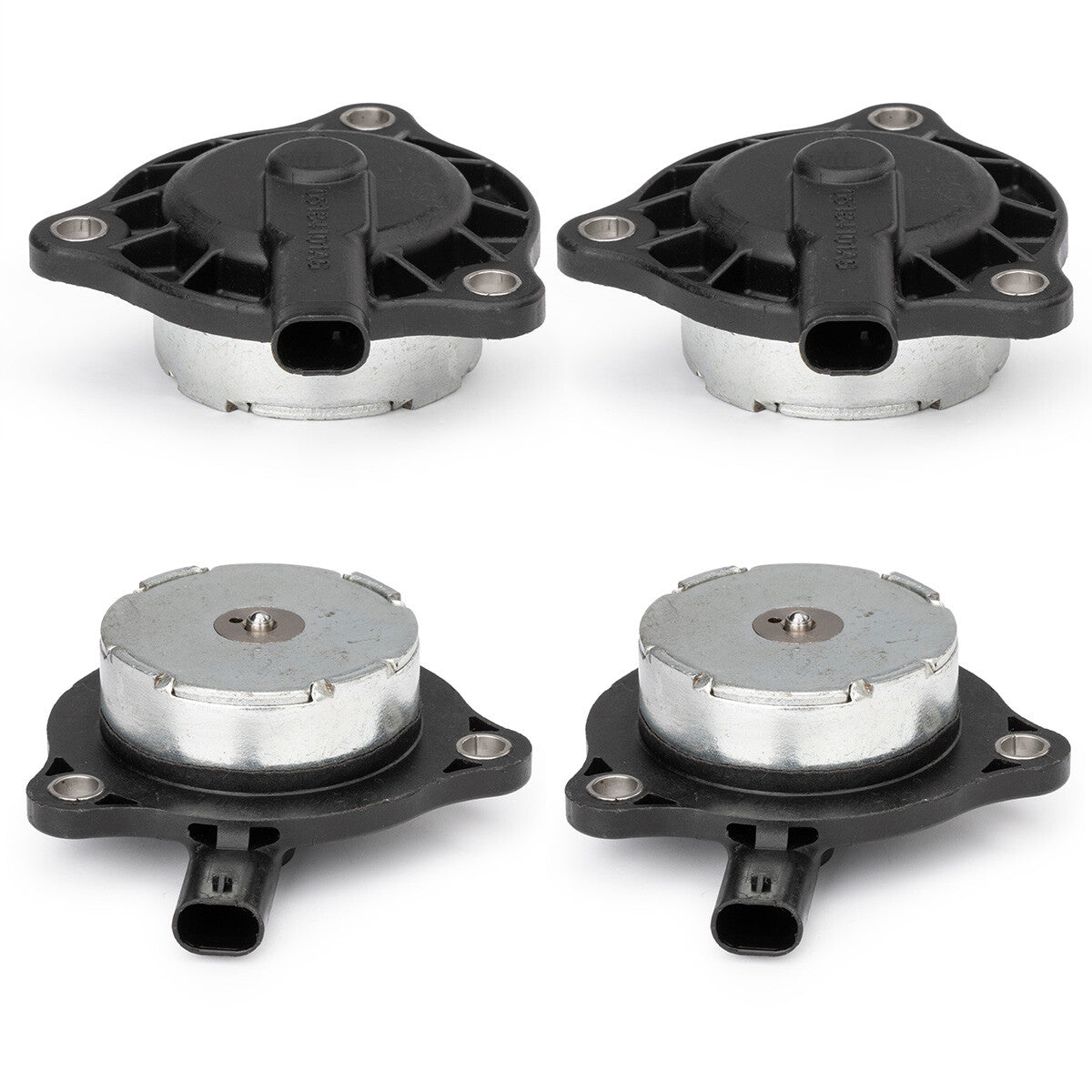 4-piece Camshaft Phaser Actuator VVT Solenoid Valve Set for 2011-2018 for Dodge , for Jeep , and for Chrysler vehicles.