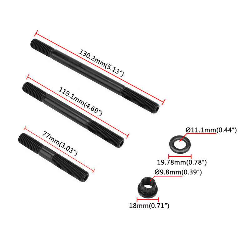 PCE279.1004 Cylinder Head Stud Kit for Chevy BBC 454 For USE with aluminum heads