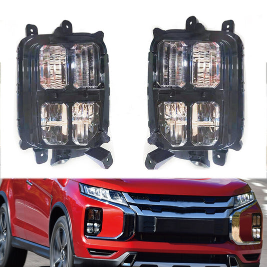 1 Pair Daytime running lights LED front fog lamp for Mitsubishi ASX 2020 2021