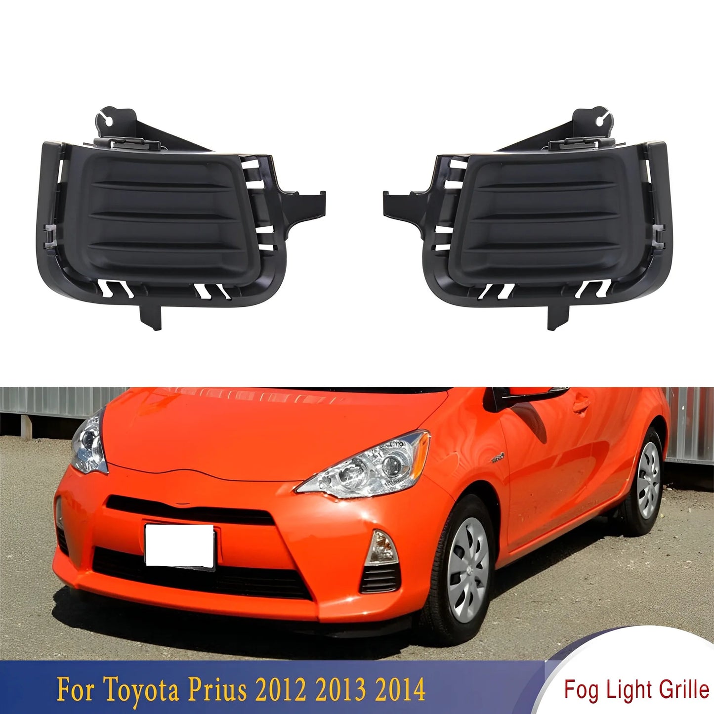 Front Fog Light Cover For 2012-2014 for Toyota Prius C 8148152440 , 8148252370