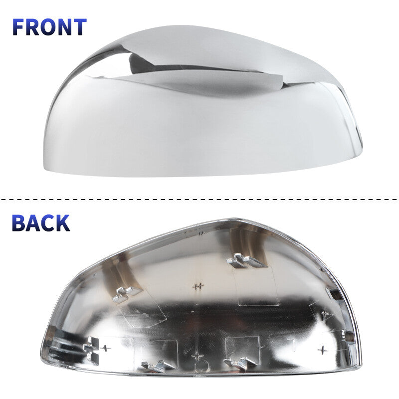 Left Driver Side Rearview Mirror Cover Cap Chrome Fit for Smart Fortwo 2015-2024