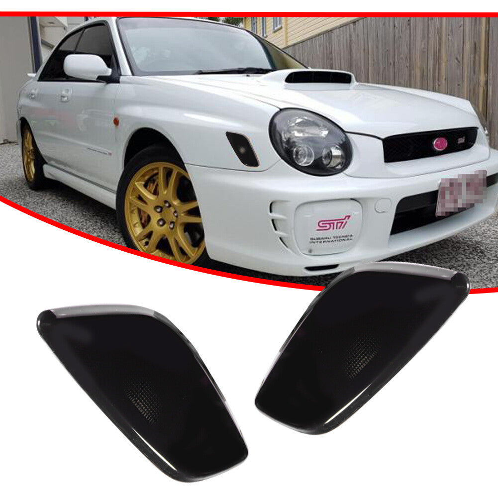 Smoked front fender side marker light lens for 02-03 for Subaru Impreza RS