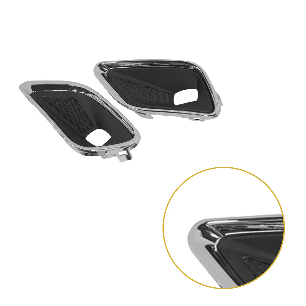 Pair Left Right Front Bumper Fog Lamp Light Cover Bezel for Jeep Cherokee
