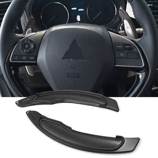 Steering Wheel Paddle Shifter Extension Fit for Mitsubishi Lancer Evo X Black