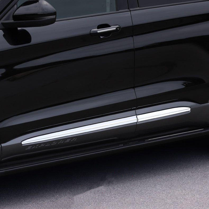 for Ford Explorer 2020-2024 ABS outside door body side molding chrome cover trim