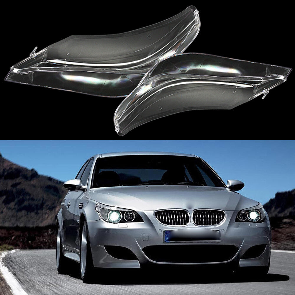 Headlight Lens Cover Headlamp Shell for BMW E60 E61 525i 528i 530i 535i 2003-10
