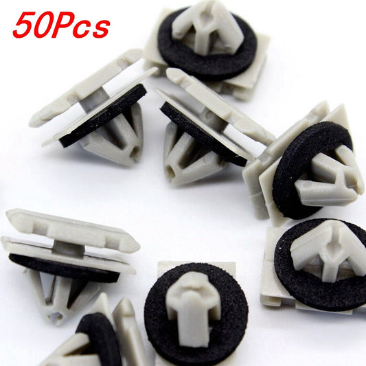 50 Pcs Nylon Clip Rocker Panel Molding Retainer 11571175 For GM