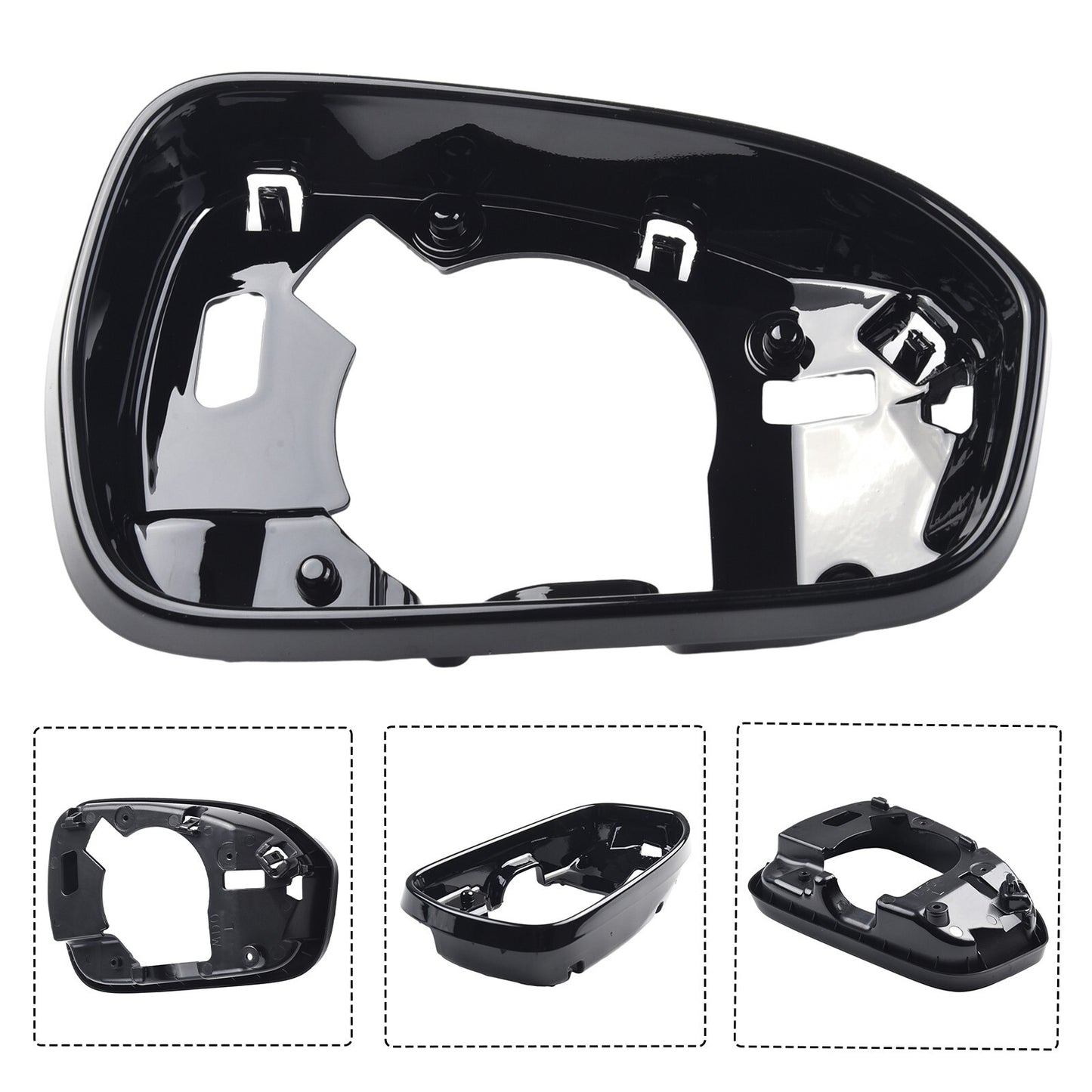 for Ford Fusion 2013-2020 Black Left Driver Side Mirror Frame Trim Replacemen