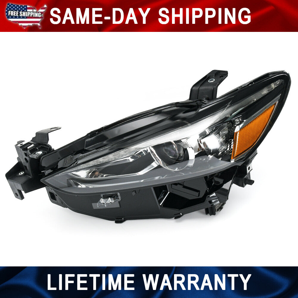 For 2018-2021 for Mazda 6 Driver Left LED Projector Headlight Assembly w/o Adaptive