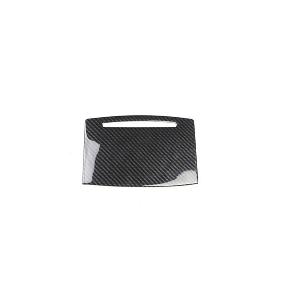 Car Inner Console Storage Box Cover Trim Fit for Audi A6L 2005-2011 Carbon Fiber