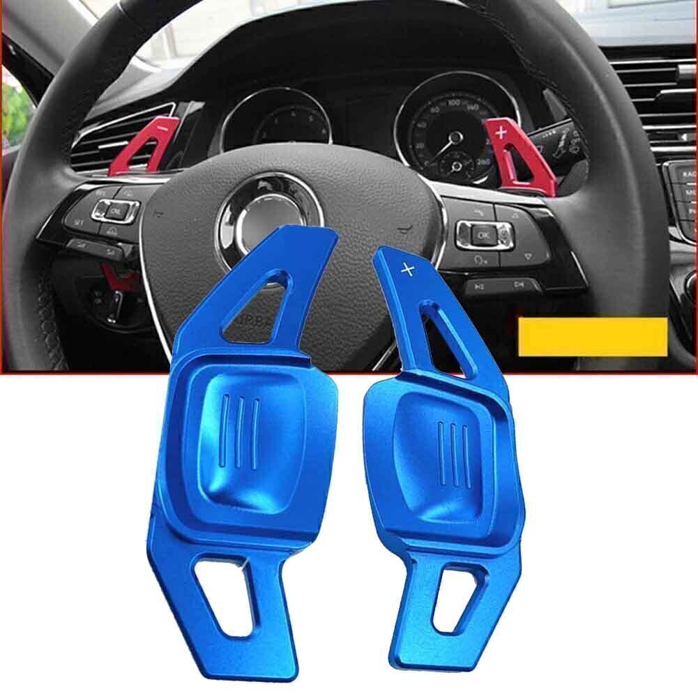 for VW for Tiguan for Golf 7 MK7 for Passat B8 Blue Steering Wheel Paddle Shifter Extension