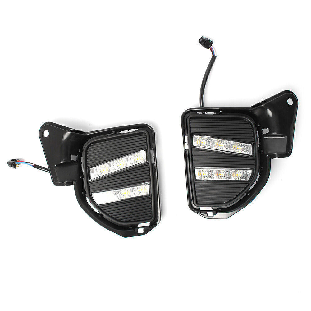 2pcs Fog Light DRL Daytime Running light For Fit for Toyota Hiace 200 2014-2017
