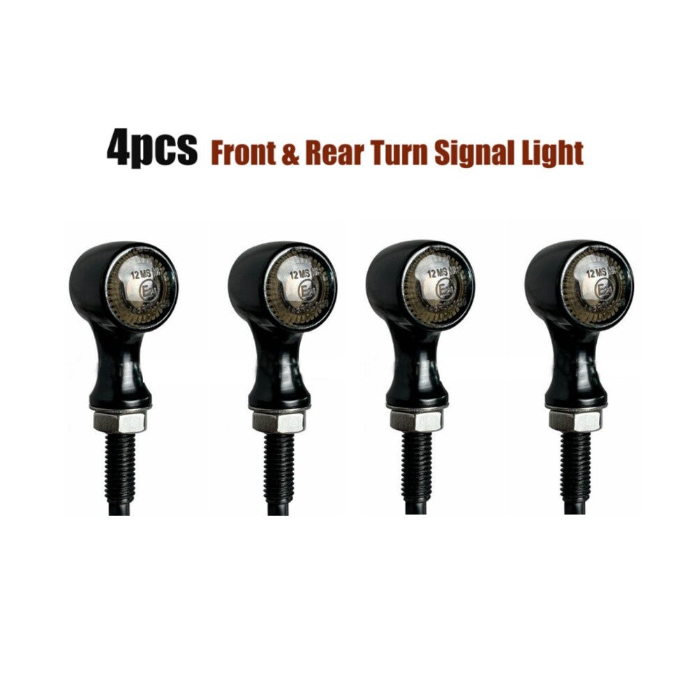 4pcs Motorcycle LED Bullet Turn Signal Brake Lights Blinker for Harley Universal