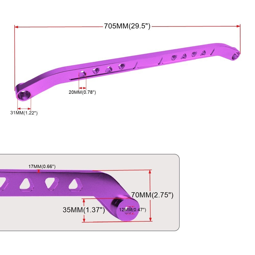 Purple Rear Lower Control Arm Subframe Brace Tie Bar for Honda for Civic EG 92-95